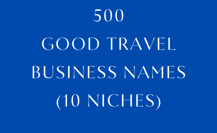 Creative Travel Business Name Ideas to Inspire Your Next Adventure